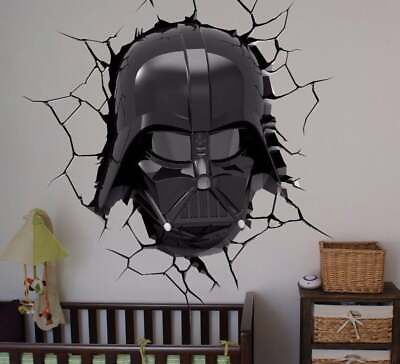 #ad 3D Darth Vader Full Color Decal Star Wars Full color sticker wall art cn 051 $89.99