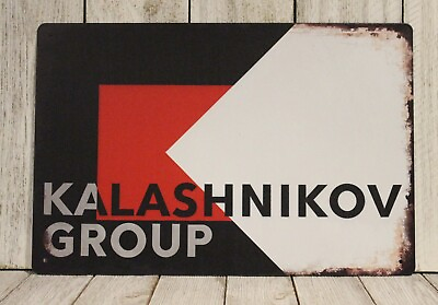 #ad Kalashnikov Tin Sign Metal Rustic Vintage Look AK 47 Rifle Guns amp; Ammo Shop 97 $10.97