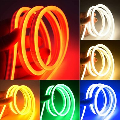 12V Flexible LED Strip Waterproof Sign Neon Lights Silicone Tube 1M 2M 3M 5M USA $10.99