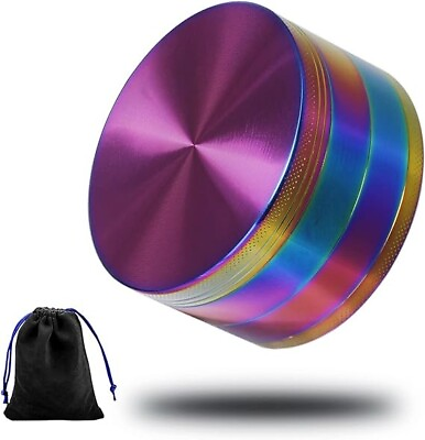 #ad Kitchen Metal Grinder with Storage Bag Large 3.0 inch Colorful $12.79