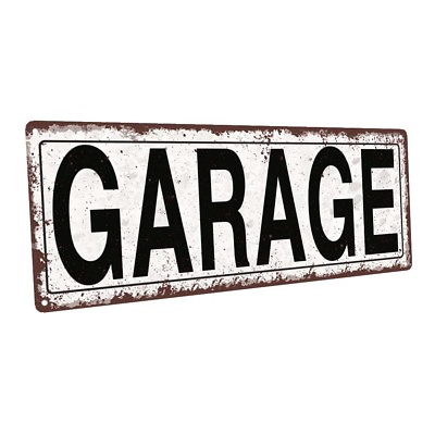 #ad Garage Metal Sign; Wall Decor for Mancave Den or Gameroom $26.99