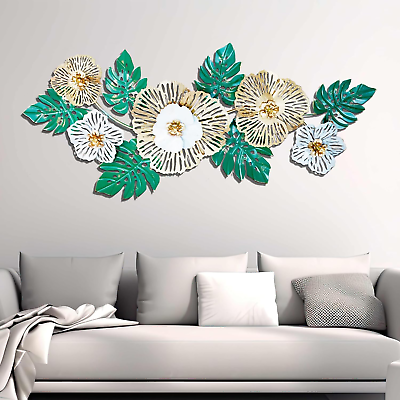 #ad #ad Larger Metal Wall Decor for Living Room Modern Metal Wall Art for Bedroom 3D Flo $229.58
