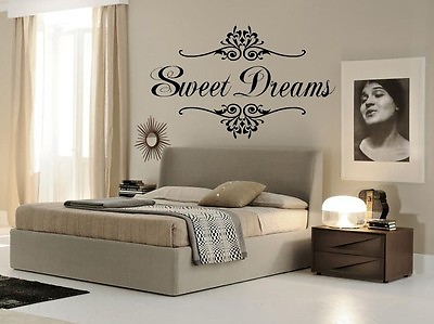 #ad SWEET DREAMS Wall Art Decal Girls Quote Vinyl Home Decor Words Lettering 17x24 $14.54
