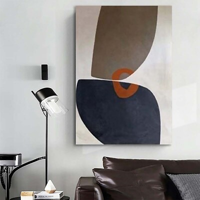 #ad Abstract Modern Minimalist Decoration Poster Handmade Oil Painting Canvas Wall $99.60