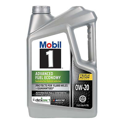 #ad Mobil 1 Advanced Fuel Economy Full Synthetic Motor Oil 0W 20 5 Quart Motor Oil $23.72