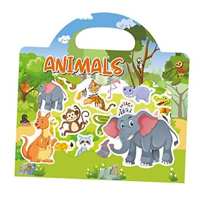 #ad #ad Reusable Sticker Books for Kids 2 4 Removable Stickers for Kids Animals $10.25