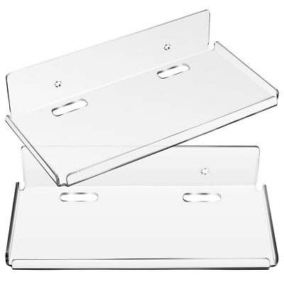 #ad 2 Pcs Floating Shelves No Drill Bathroom Wall for Office Bracket $13.52