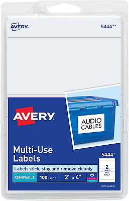 #ad Avery Removable Print or Write 2quot; X 4quot; Labels $12.99