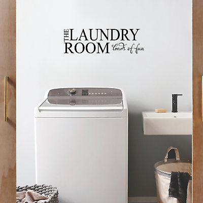#ad Vinyl Wall Art Decal The Laundry Room Loads of Fun 7quot; x 23quot; $14.99