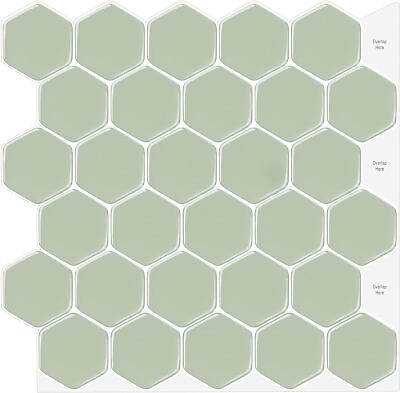 #ad #ad 10x Hexagon Backsplash 3D Self Adhesive Wall Tile Sticker for Kitchen Bathroom $24.69