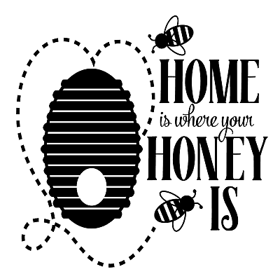 #ad Home Is Where Your Honey Is Bee Hive Vinyl Decal Sticker For Home Wall Decor 574 $4.24