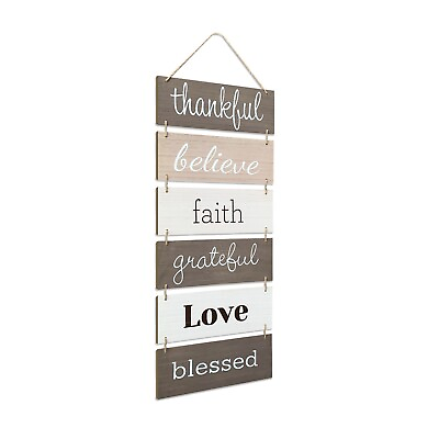 Wall Décor Sign Welcome Vertical Wall Art Decorations Rustic Home Accessories $21.97