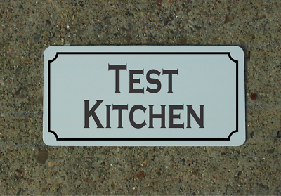 #ad Test Kitchen Metal Sign $13.45