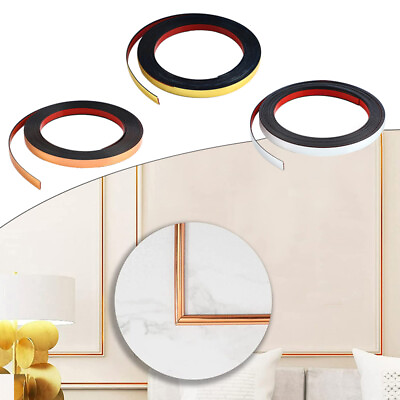 #ad 5M Self Adhesive Tile Seam Tape Wall Ceiling Mould Strip Furniture Trim Line $8.63