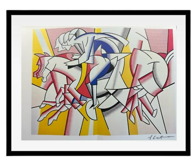 #ad #ad Roy Lichtenstein Art Signed Print The Red Horseman 1974 Original amp; Signed $80.75