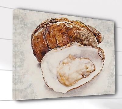 #ad Oysters watercolor art Kitchen and Dining Room wall art Oyster Shell print C $139.00