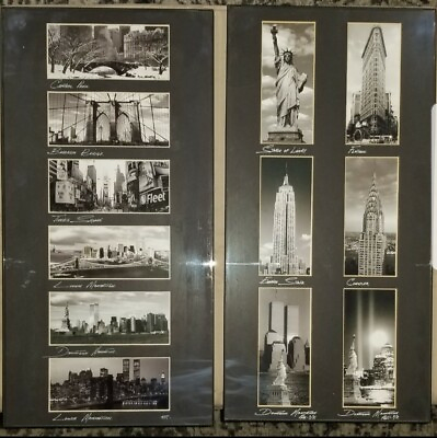 New York Gallery Wall Set Black and White Photography NYC New York City Decor $85.00