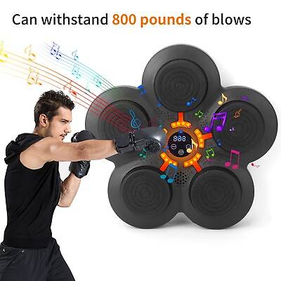 #ad #ad Boxing Training Target Wall Mount Bluetooth Music Indoor Boxing Exercise Machine $45.95
