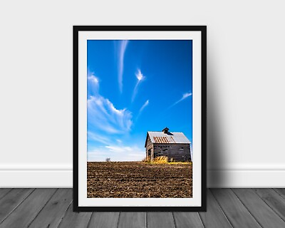 #ad Vertical old barn photography print Iowa farmland photo landscape wall art $315.00