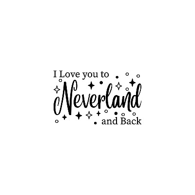#ad Vinyl Wall Art Decal I Love You To Neverland And Back 15quot; x 24.5quot; Modern I $11.99
