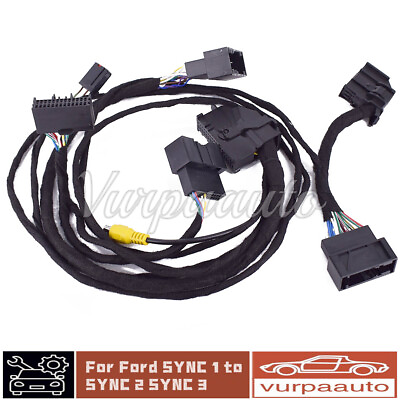 #ad 4quot; TO 8quot; Custom PNP Conversion Power Harness Fits Ford SYNC 1 to SYNC 2 SYNC 3 $29.55