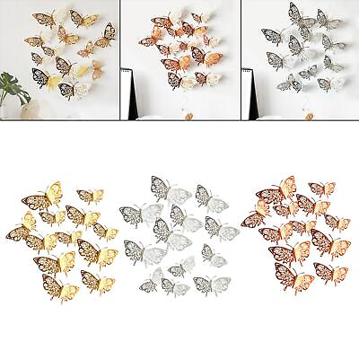 #ad 12PCS 3D Butterfly Wall Decals Butterfly Decorations Decals $7.00