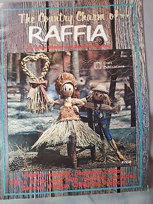 #ad Raffia Arts amp; Crafts Country Charm Rustic Projects Vintage Book Nostalgic Nature $7.07