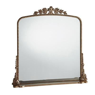 #ad Gold Toned Floral Rimmed Mirror 38quot;L x 35quot;W x 4quot;D Wall Mirrors Set of 1 $249.99