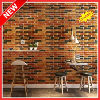#ad #ad 3d Self adhesive Wallpaper Waterproof Room Home Decoration Brick Wall Stickers $7.77