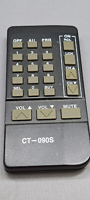 #ad Vintage CT 090S Remote Control with Function Key Sequence $15.00