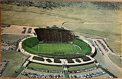 #ad Fort Collins Hughes Stadium Demolished Aerial Colorado State University Postcard $8.21