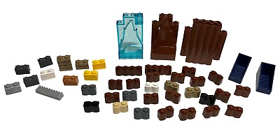 #ad Lego Assorted Textured Wall Building Bricks Blocks Lot 43 Pieces Parts $6.87