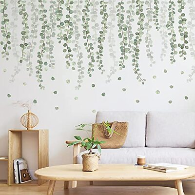 #ad Pearls Vine Wall Decals Hanging Vinesranch Strings Wall Stickers Removable B $12.49