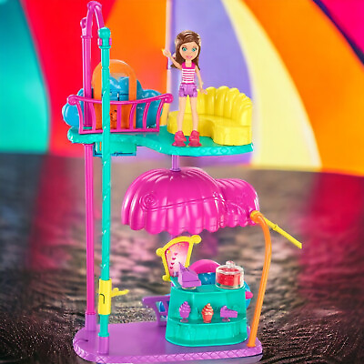 #ad Polly Pocket Playset Wall Party Cafe Safe Wall Play Doll Included Girls Toys GBP 19.99