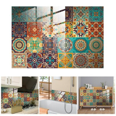 #ad Waterproof Moroccan Tile Stickers for Bathroom and Kitchen Easy to Apply and $10.16
