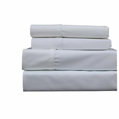 Top Linens 4 Piece Bed Sheet Set 100% Cotton Sateen 400 Thread Count $24.99