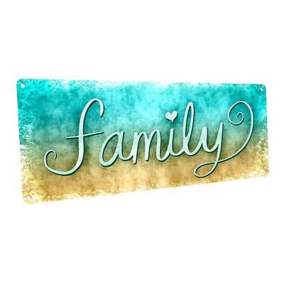 #ad Family Metal Sign; Wall Decor for Home and Office $24.99