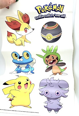 #ad Pokemon 2014 Nintendo Character Wall Stickers Rare $15.00