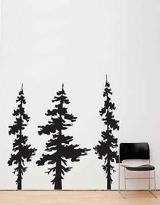 #ad Forest Pine Trees Combo Wall Decal. Living Room Decor. #186 $49.95