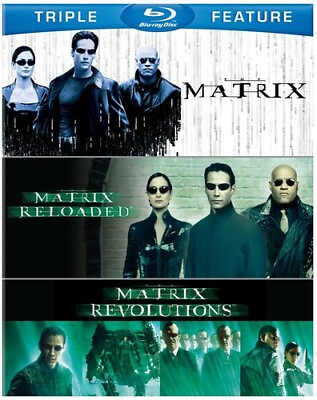 #ad Matrix Matrix Reloaded Matrix Revolu Blu ray $6.68