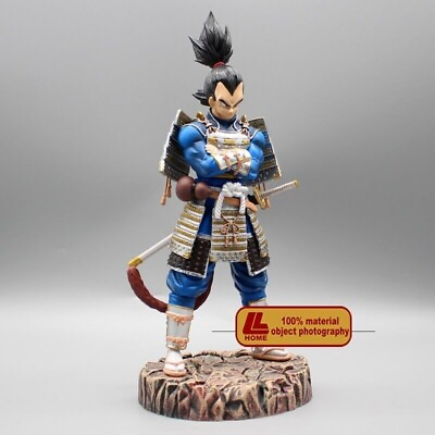 #ad Anime Dragon Ball Z Saiyan Vegeta Samurai 28cm Big decor Figure Statue Toy Gift $91.19