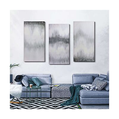#ad NeuType Glitter Canvas Wall Art for Living Room Abstract Wall Art 3 Piece Wal... $163.74