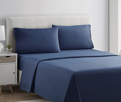 #ad 1800 Series 4 Piece Bed Sheet Set Hotel Luxury Ultra Soft Deep Pocket Sheets Set $9.29