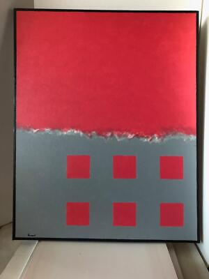 #ad Grensrock Original Oil Painting Abstract Modern on Canvas signed 24quot; x 30quot; $52.15