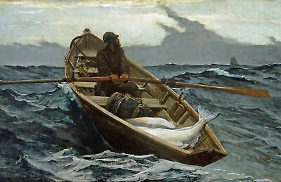 #ad The Fog Warning by Winslow Homer art painting print $59.99