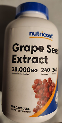 #ad Grape Seed Extract 28000mg 240 Caps Non GMO Vegeterian Gluten Free Polyphenols $28.95