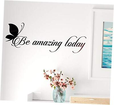 #ad #ad Vinyl Wall Decal Stickers Motivation Quote Words Be 22.5 in x 8 in Black $26.83