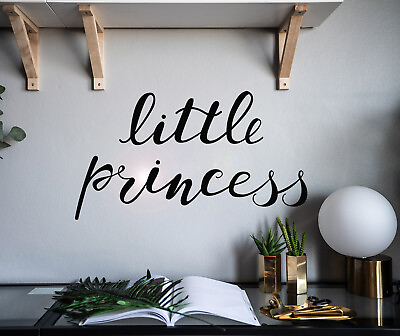 #ad Vinyl Wall Decal Little Princess Girl Baby Room Stickers 22.5 in x 12.5 in gz049 $18.00
