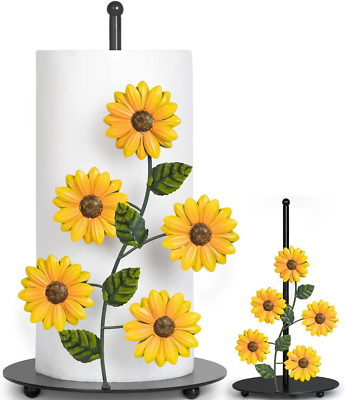 #ad Sunflower Paper Towel Holder Sunflower Kitchen Decor and Accessories Yellow Fa $43.43