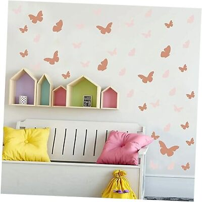 #ad 10 Sheets Butterfly Wall Stickers For Girls Bedroom Nursery Room Butterfly $33.05